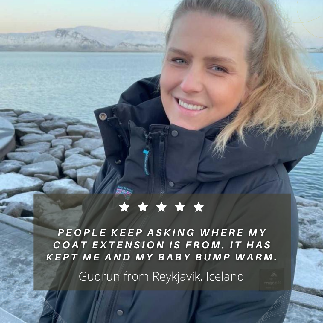 Customer Review: People keep asking where my coat extension is from. It has kept me and my baby bump warm.