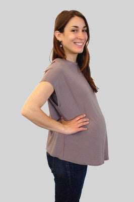 Bridge the Bump Reversible Maternity Shirt for Pregnancy and Nursing