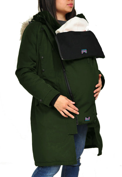 Bridge the Bump Coat Extensions Zip Into Your Coat for Pregnancy or Babywearing